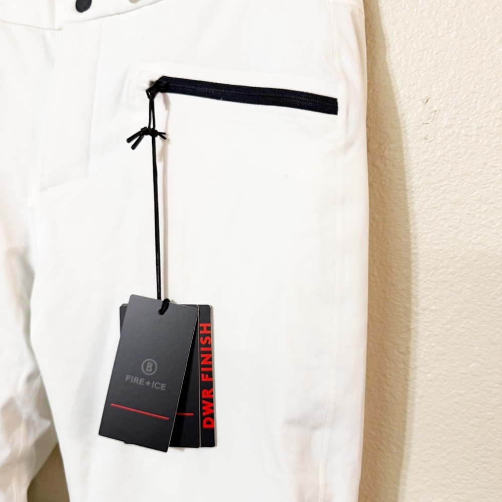 NWT Bogner Fire + Ice Nessa-T Straight Ski Pants in Off White/Black NEW Size 8 - Picture 13 of 15